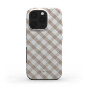 2IN1 BEIGE CHECKED LINES