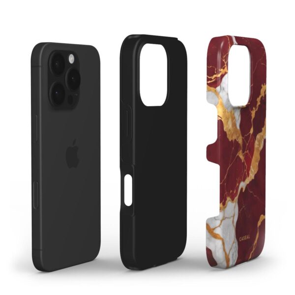 2IN1 BURGUNDY&GOLD MARBLE - Image 2