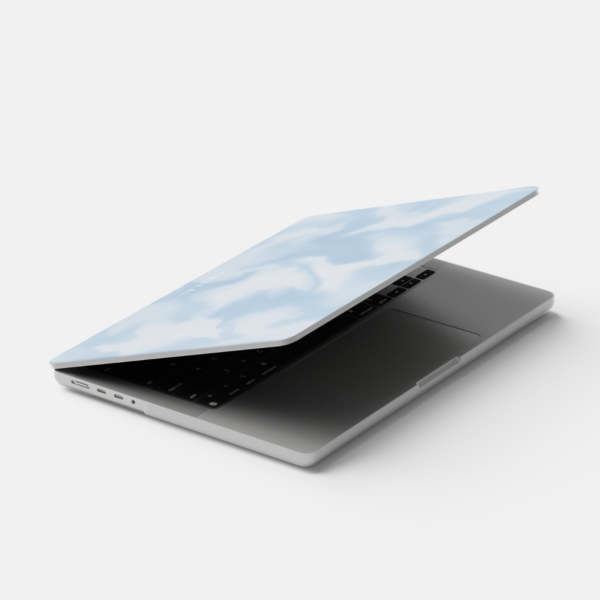 kék macbook tok